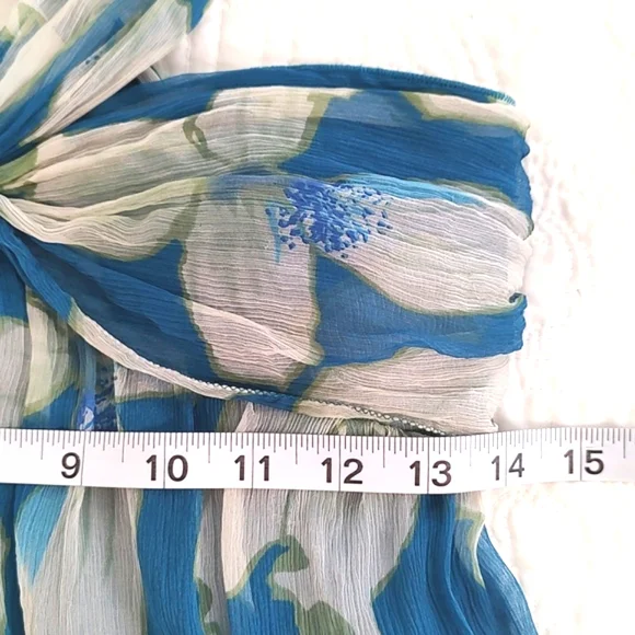 MSSP Max Studio Womens Silks Halter Bustier Empire Flair Skirt Dress/Size M - Picture 10 of 11